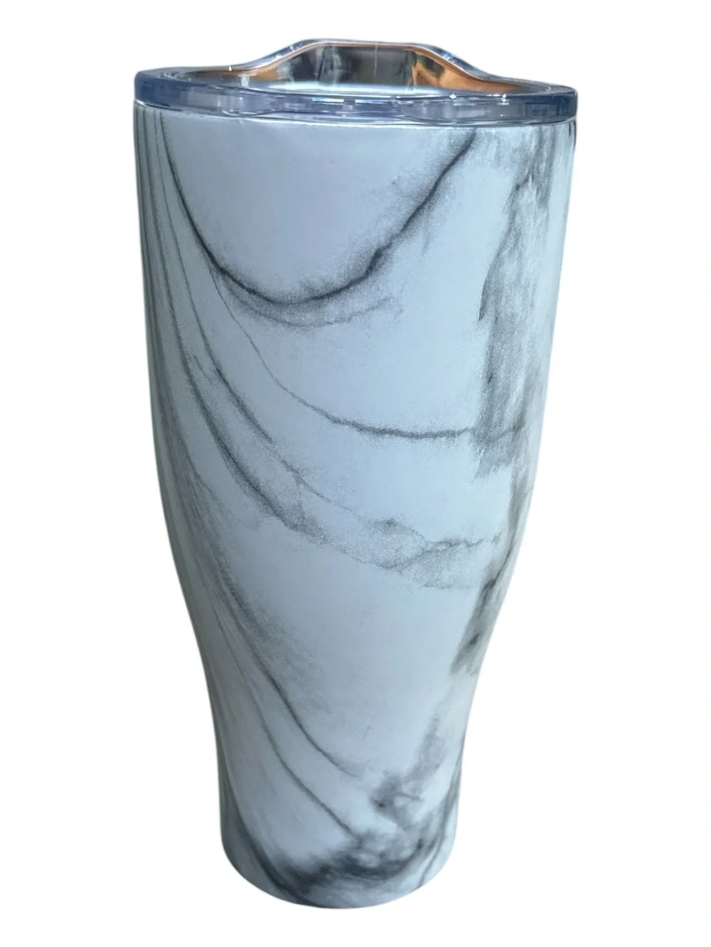 Piper Lou - NEW - Marble Travel Tumbler - Gray & White